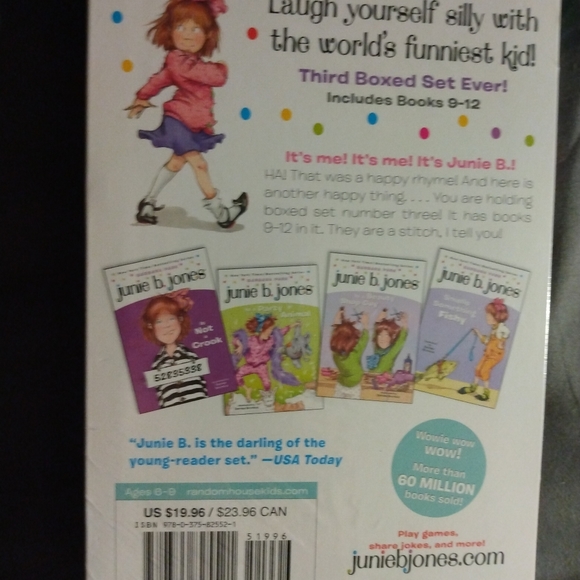 NIB Barbara Park  Junie B. Jones set 3 books (9-12) - Picture 2 of 2